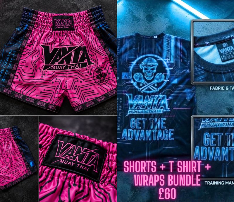 Vanta bundle: Circuit Breaker shorts, Vanta Tech T and handwraps